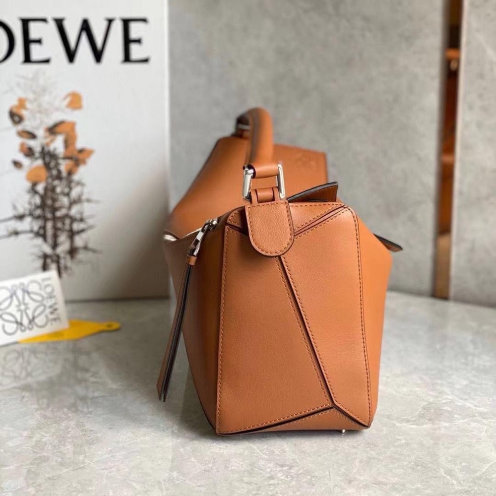 LOEWE Puzzle small geometric patchwork crossbody … - image 5